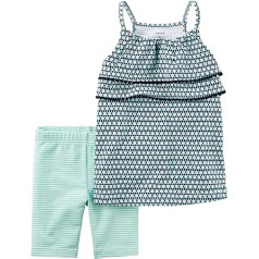 Carter's Baby Girls 2 dalių Geo Print Tank ir dviratininkų šortai