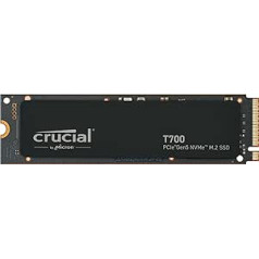 Crucial T700 1TB Gen5 NVMe M.2 SSD - Up to 11,700 MB/s - DirectStorage Enabled - Gaming, Photography, Video Editing & Design - Internal Solid State Drive - CT1000T700SSD3