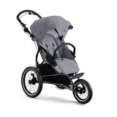 X-lander X-Run Buggy Sporta bagijs līdz 25 kg Sporta bagijs ar pneimatiskām riepām Ratiņkrēslā Skriešanas Slidošana Bērnu Bagijs Apvidus Ratiņš Salokāms (Azure Grey)