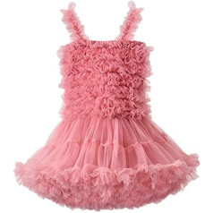 amropi Children's Girls Dresses Tutu Dress Princess Tulle Skirt Sleeveless Clothing Summer 1-7 Years