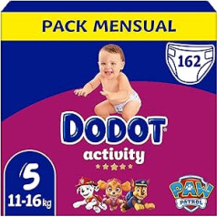 Dodot Activity Size 5 (11-16 kg), 162 Firm Fit autiņi