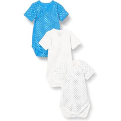 Petit Bateau Baby Boys jaundzimušā bodijs ar īsām piedurknēm (3 gab.)