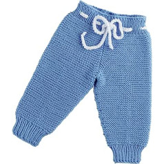 StaRomaxShop Handmade Baby Wool Trousers, Soft Baby Trousers, Baby Knitted Leggings, Warm Knitted Trousers for Newborns and Toddlers 0-6 Months