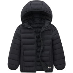 AIEOE Baby Girl dūnu jaka ar kapuci sniega kostīms, saglabā siltumu Jauka, maza meitene, piemērota no 3 līdz 12 gadiem