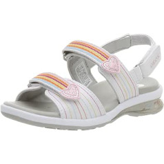 Geox Toddler Shoot Sandal, balta/daudzkrāsu, 22 EU (6,5 M US Toddler)