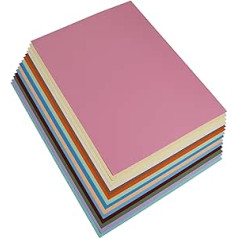 Clairefontaine 97299C nuotraukų kortelių pakuotė 28 lapai Premium 50 x 70 cm 300 g 14 pastelinių spalvų