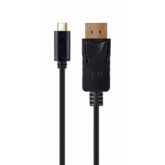 USB-c kabelis uz displeja portu 4k 60hz 2m