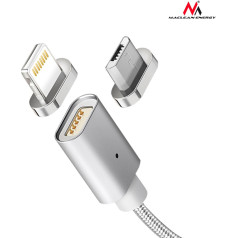 Lightning USB magnētiskais kabelis sudraba mce161 - ātra un ātra uzlāde