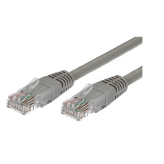 Cat.5e rj45 utp vara patch vadu kabelis 1m. pelēks - iepakojumā 10 gab