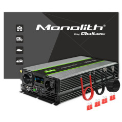 Monolith voltage converter | 3000w | 6000w | 24v to 230v | pure sine | lcd