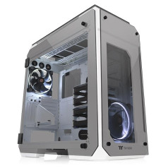 View 71 riing tempered glass e-atx full tower case - snow edition