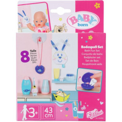 Bath set for a baby born doll