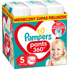 Pampers diapers mth size 5, 12-15kg, 152 pcs