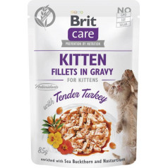 Brit care cat kitten švelnus kalakutienos maišelis - šlapias kačių maistas - 85 g