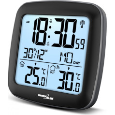 Greenblue wireless weather station with DCF system, calendar, alarm GB542