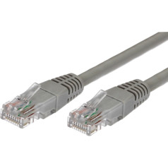 Cat.5e rj45 utp copper patch cord cable 1m. gray