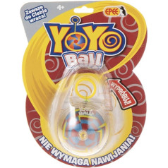 Yoyo ball burgundy blister, yoyo with yellow arrows