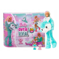 Advent calendar with Barbie Cutie Reveal doll