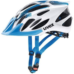 Uvex Unisex Adult's Flash riteņbraukšanas ķivere, balta zila, 53-56 cm