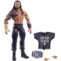 WWE GVB83 Roman Reigns Elite darbības figūra, šarnīrveida 7 collu kolekcionējama rotaļlieta vecumā no 8 gadiem