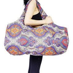 Aozora jogos kilimėlio krepšys, didelis jogos kilimėlio krepšys su kišenėmis, tinka kilimėliams su daugiafunkciniais saugojimo krepšiais, lengvas ir patvarus