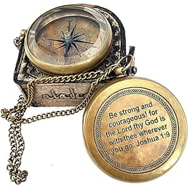 Inspirational Gift Compass - God My Lord Guide Me - Uplifting Baptism Gift, Graduation Gift, Birthday, Confirmation Gift for Men Women Boys Girls Teenage Kids