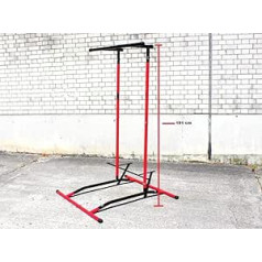 Slavikosway 9010019 Pull Up Station Pievilkšanās stienis Push Up Multi Workout rokas statīva ātri noņemamie stiprinājumi līdz 110 kg tērauda pulvera pārklājuma