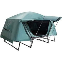 Ffhshop Tent with Privacy Screen Room Warm Off-Ground Outdoor Tent Rainproof Double Layer Outdoor Tent Camping Picnic Thickening Tent for Camping with