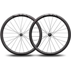 ICAN Carbon Road Bike disku riteņu komplekts 40/50/55 mm Clincher Tubeless Ready 25 mm Centrālā bloķēšana Caurass 12 × 100/12 × 142 mm