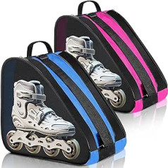 CHENGU Roller Skate Bag, Large Capacity Breathable Ice Skate Bag with Adjustable Shoulder Strap, Figure Skating Bag, Skate Accessories for Boys, Girls, Adults