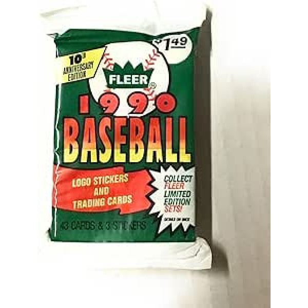 Fleer 1990 Beisbola Jumbo Pack 10. gadadiena, 43 kartītes