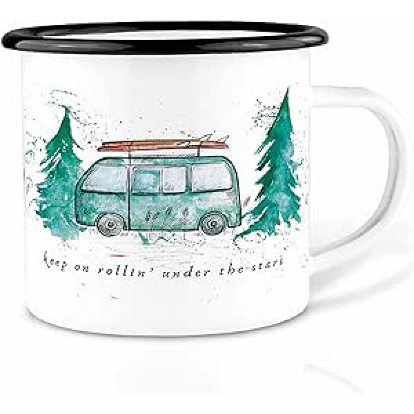 Ligarti Enamel Mug | Hand-Finished Mug | Travel Mug | XXL Mug | Camping Bulli