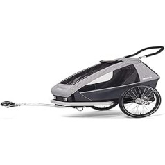 Croozer Unisex - Adult Keeke Bike Trailer, Grey, One Size