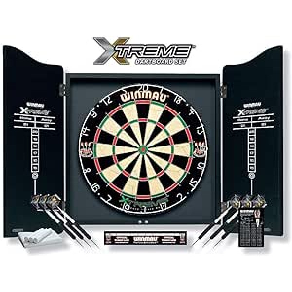 Winmau Xtreme smiginio lentos rinkinys su spintele.