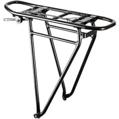 Racktime System Pannier Rack Eco 2.0 Tour 28 collas alumīnija apm. 920 g Black + Plāksteri