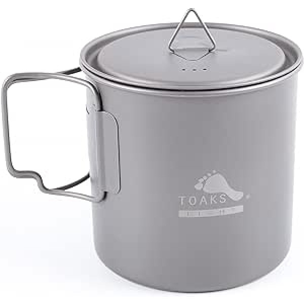 TOAKS Titantopf 750 ml Outdoor Camping Becher Tasse Backpacking Campinggeschirr