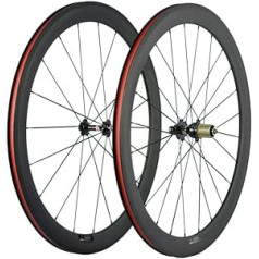 WINDBREAK BIKE šosejas riteņpāris 700c Clincher 50 mm dziļuma oglekļa ritenis ar matētu apdari