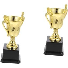 BESPORTBLE 2gb Trophy Rotaļlieta Toddler Zēniem Pirmās vietas kausa izcīņas turnīrs Sporta kauss bērniem Uzvarētāju kausi Uzvarētāju dāvana bērniem Universal Gold Student Plastic