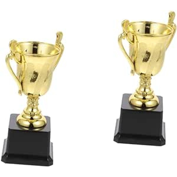 BESPORTBLE 2gb Trophy Rotaļlieta Toddler Zēniem Pirmās vietas kausa izcīņas turnīrs Sporta kauss bērniem Uzvarētāju kausi Uzvarētāju dāvana bērniem Universal Gold Student Plastic