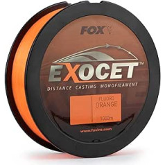 Fox Exocet Fluoro Orange Mono — 1000 m monopavedienu karpu aukla