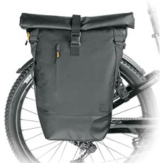 SKS GERMANY Infinity Urban Sidebag Bagāžnieka soma (velosipēda soma, sānu kabata bagāžas nodalījumam, ūdensnecaurlaidīga, klēpjdatora nodalījums, rullītis, atstarojošas sloksnes, var izmantot arī kā plecu somu)