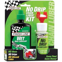 Finish Line NoDripChainLuber Combo 120 ml Wet Lube Care Plus Wait, daudzkrāsains, viens izmērs