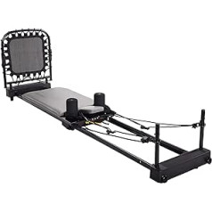 AeroPilates Home Studio Reformer 393 | All-in-One Pilates mājas treniņu sistēma | Nav nepieciešams papildu aprīkojums | Iekļauti 5 treniņu DVD