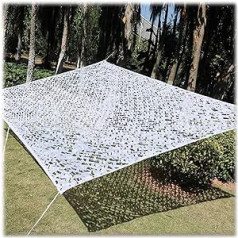 Camouflage Net Sun Protection 2 x 3 m 2 x 4 m 3 x 3 m 3 x 4 m 4 x 5 m 4 x 6 m 5 x 5 m Camouflage Net, White Reinforced Camouflage Net, Awning, Camouflage Net, Privacy Screen, German Army Decoration, Camping, Camping, Hunting, White 4 x 13 m 1 x 32 cm. .8 