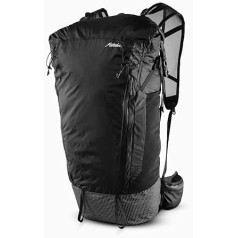 MATADOR Freerain22 Ultralight & Waterproof Foldable Hiking Backpack Hydration System with Material Loops Rolltop Backpack Men & Women for Travel, Hiking, Walking, Cycling, black