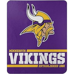 Ziemeļrietumu grupas NFL Minesotas Vikings oficiālā vilnas sega 127 x 152 cm