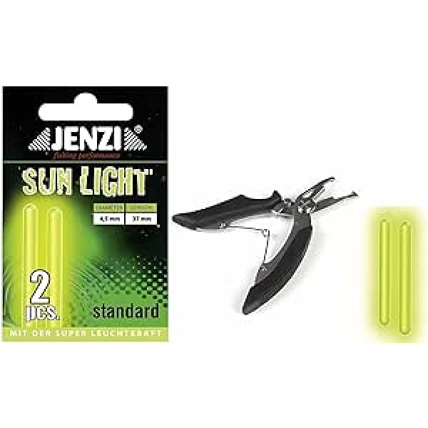 Jenzi Glow Lights 4.5 mm x 3.7 cm (Pack of 50 Packs of 2 Glow Sticks) + Free Fishing Scissors Pack of 100