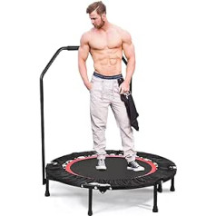 Profun 40 Inch Mini Folding Trampoline for Indoor Garden Cardio Max Load 300 lb