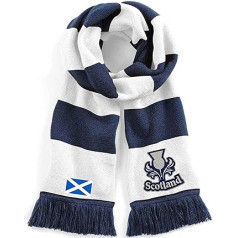 Skotijas futbols regbija sporta šalle tumši zila balta viena izmēra, tumši/balta