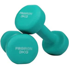 ZXQZ Fitnesa hantele, Joga Neoprēna hantele Maza Anti-Roll dizaina hantele iesācējiem Bicepsa Trapecveida muskuļu vingrošana Maza hantele (Izmērs: 3 kg)